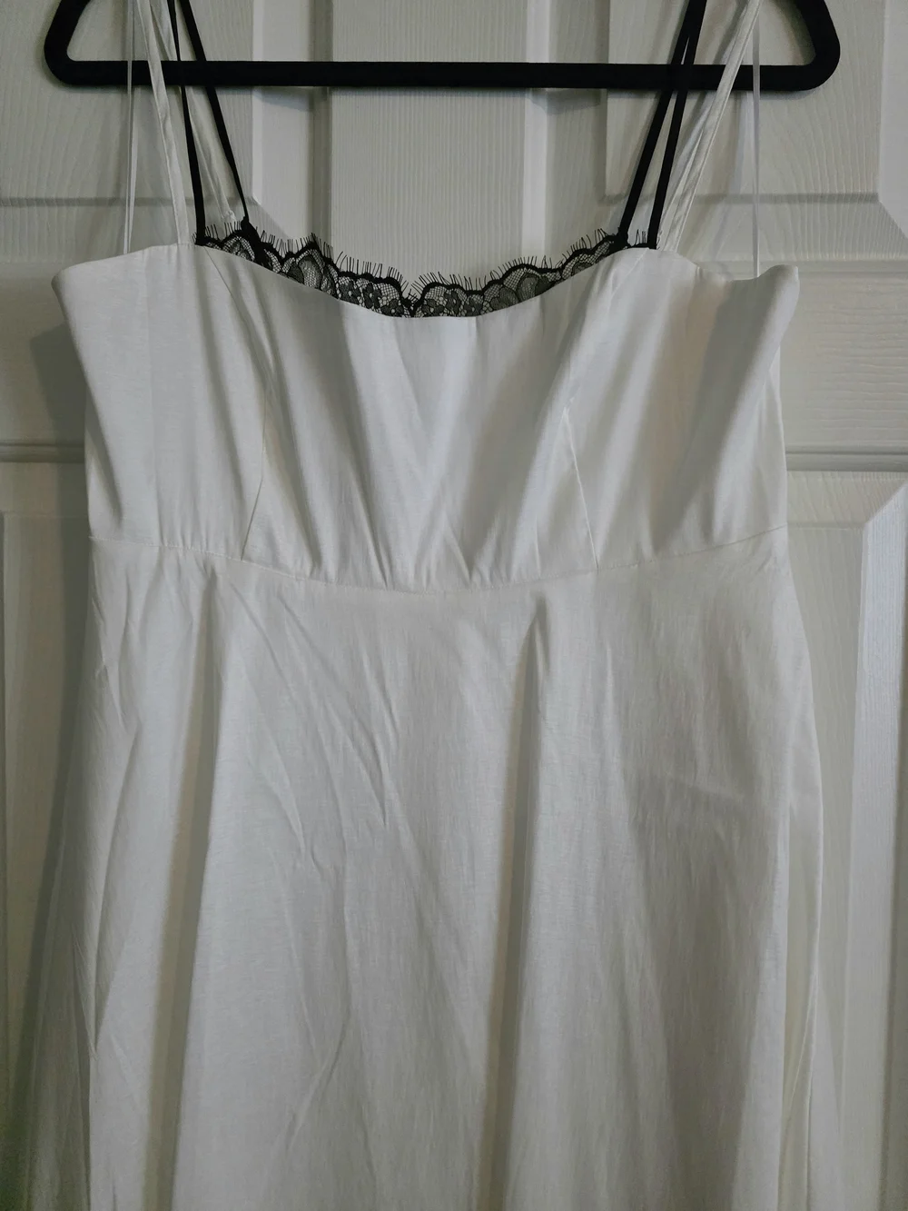 Abercrombie & Fitch lace-trim taffeta maxi dress NWT Size L - Picture 3 of 6